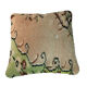 Housse de coussin nouée à la main turque vintage, 45 x 45 cm