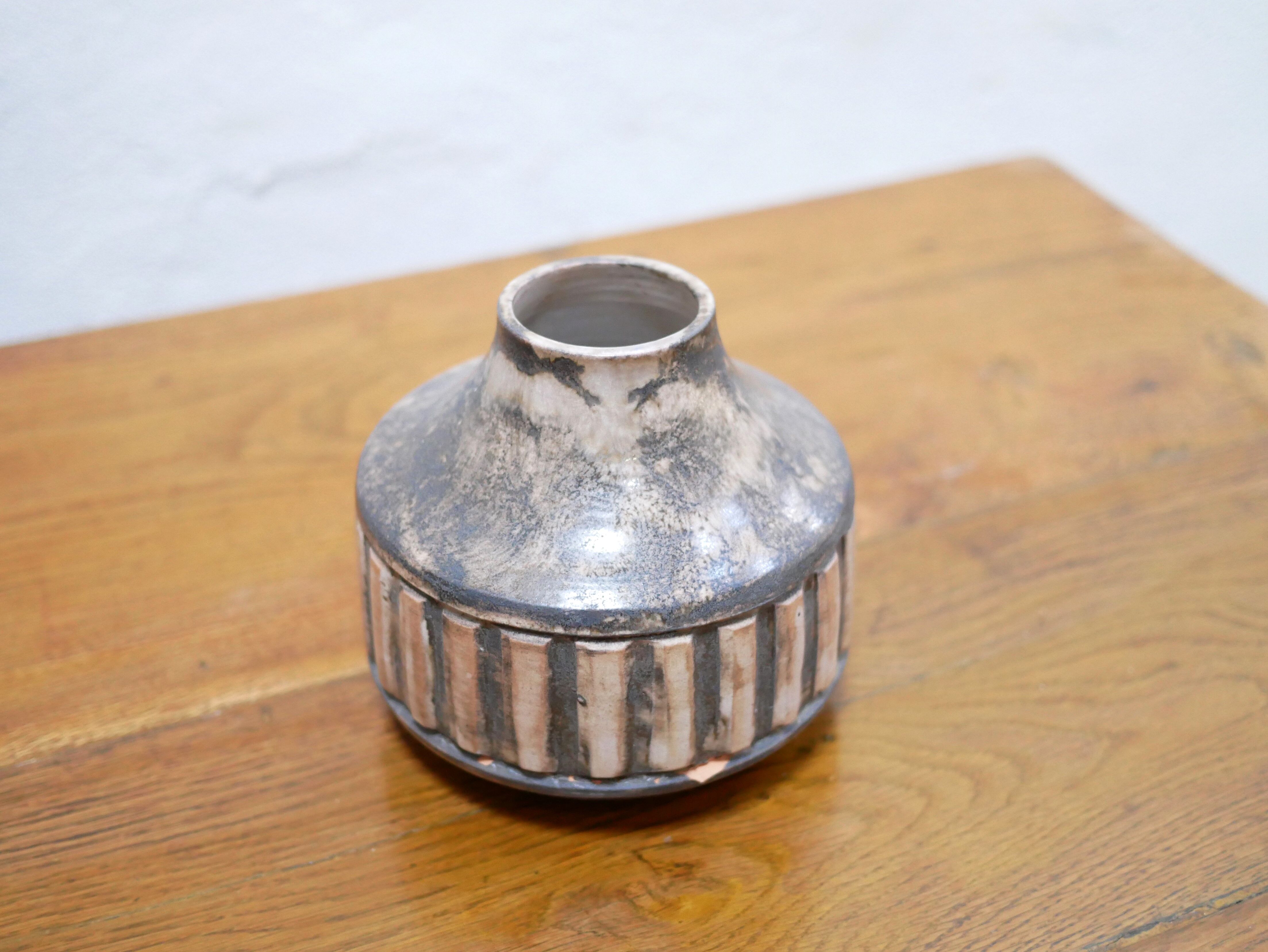 Vintage ceramic vase, Felix Ceram workshop, Vallauris