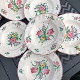 Set of 6 Luneville hollow plates