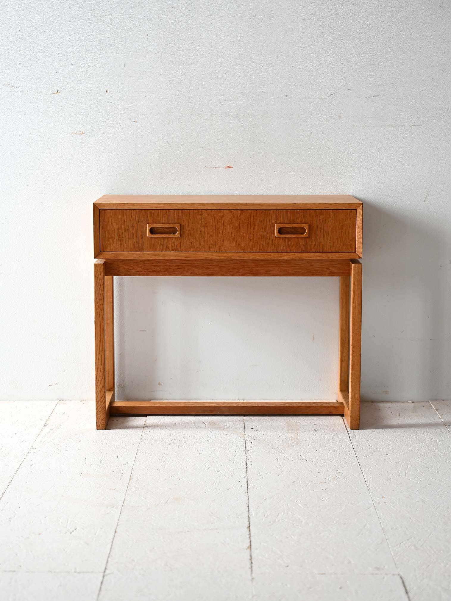 1960s Scandinavian oak entrance furniture