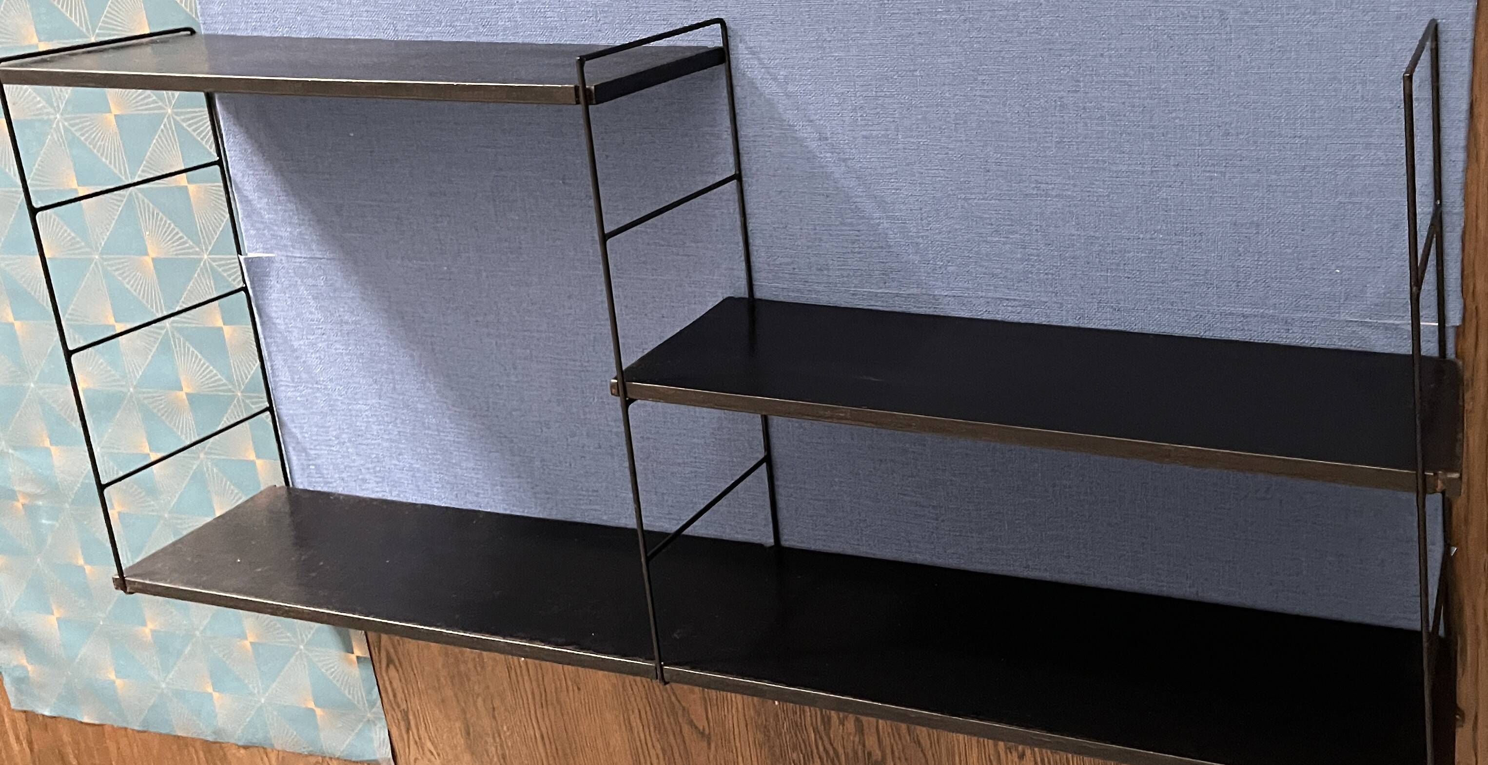 Nils Strinning 3-shelf wall-mounted bookcase, 100 cm x 48 cm