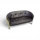 Bz49 sofa by Hans Ell for 't Spectrum / 1970 / dark brown leather