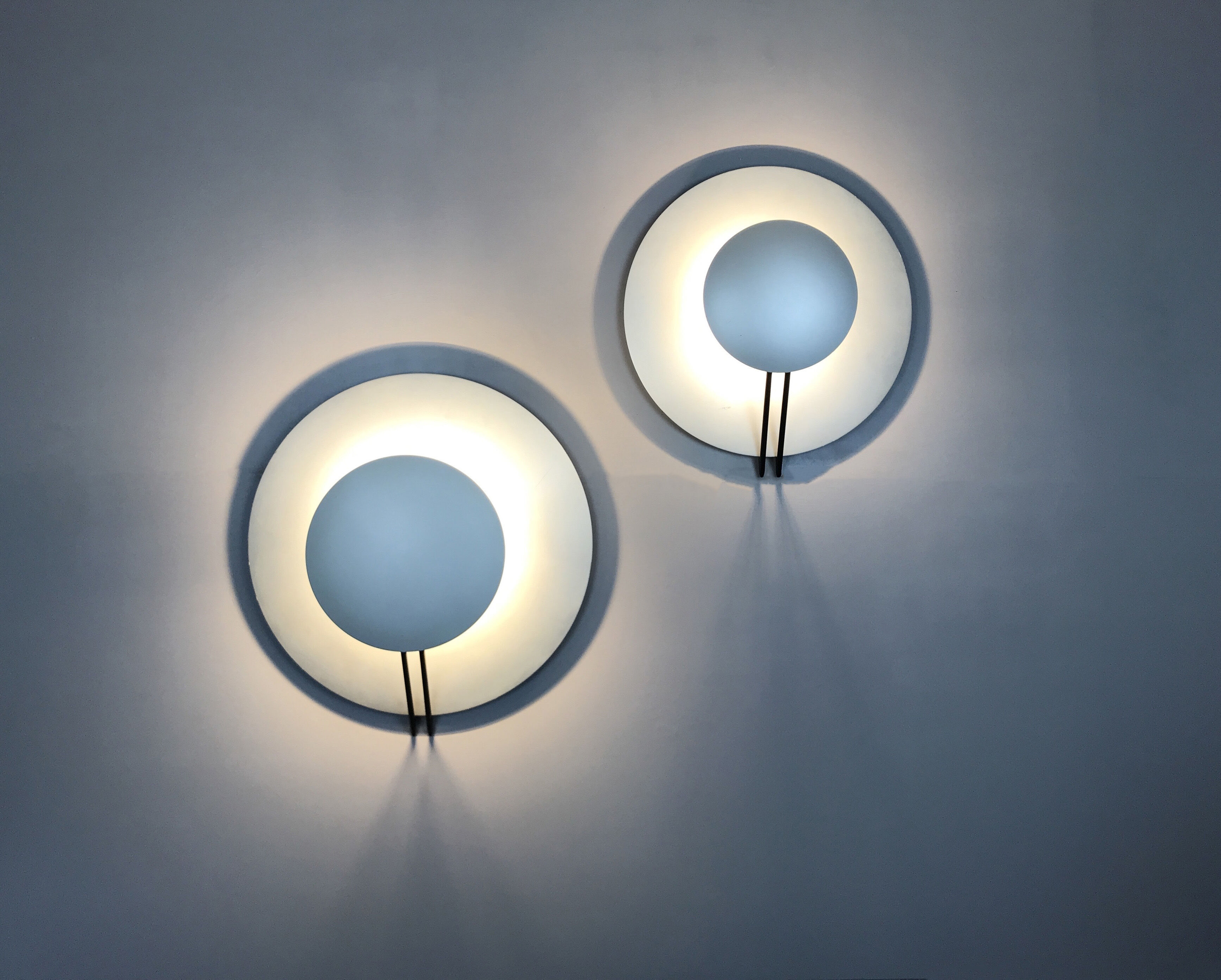 Two wall light  Vega de Cesaro & AMICO Edition Tre CI Luce circa 1980