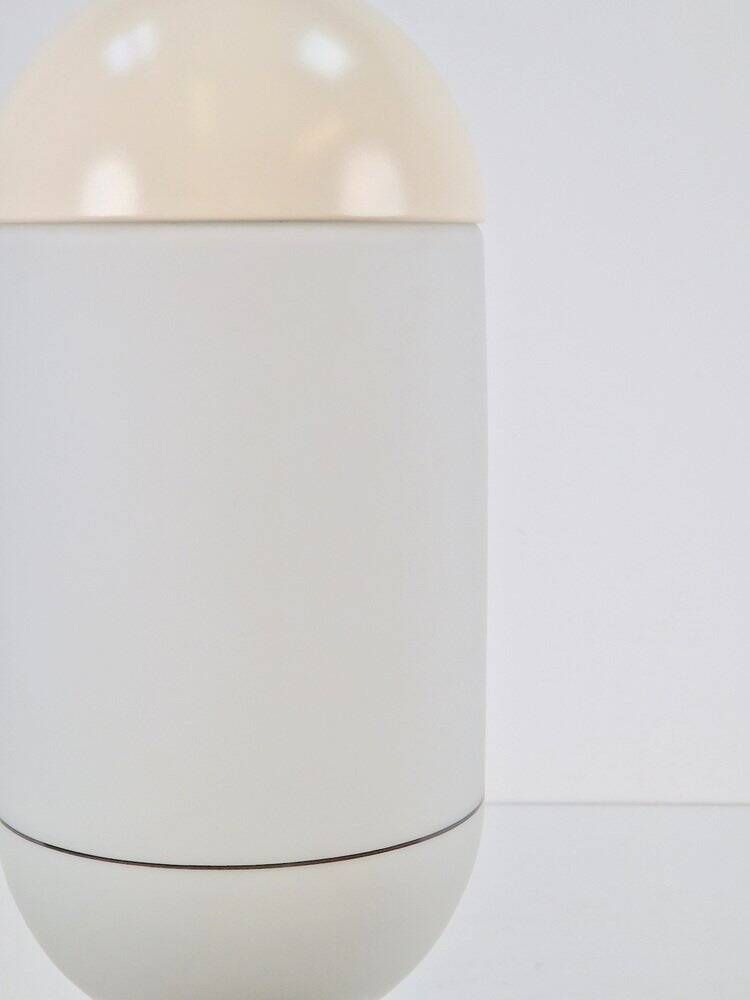 Vintage Pill Pendant Lamp in Milk Glass from Peill & Putzler, Germany, 1960s