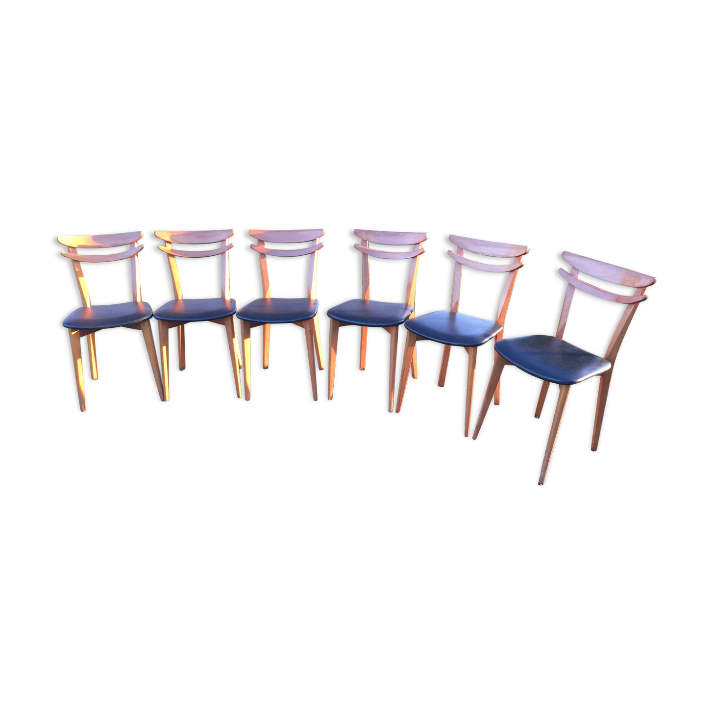 Set de 6 chaises scandinaves