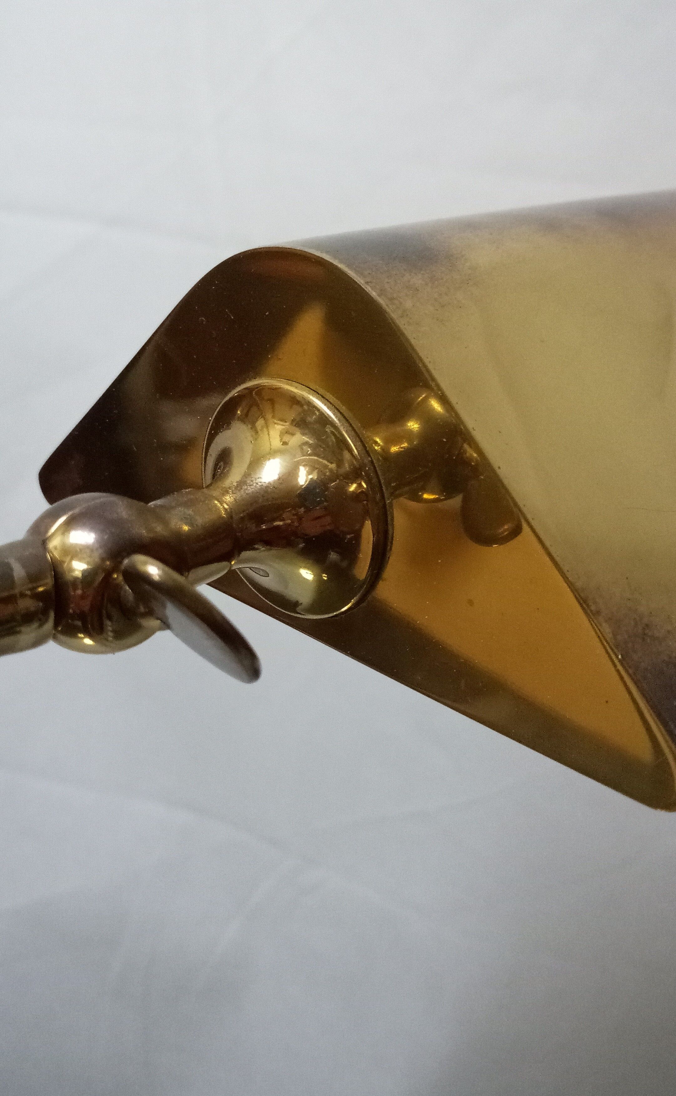 adjustable brass floor lamp by Florian Schulz for Interline, germany 70s