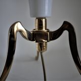 Vintage brass trepied lamp