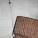 Frederick Weinberg USA rattan chair and metal structure, 1950