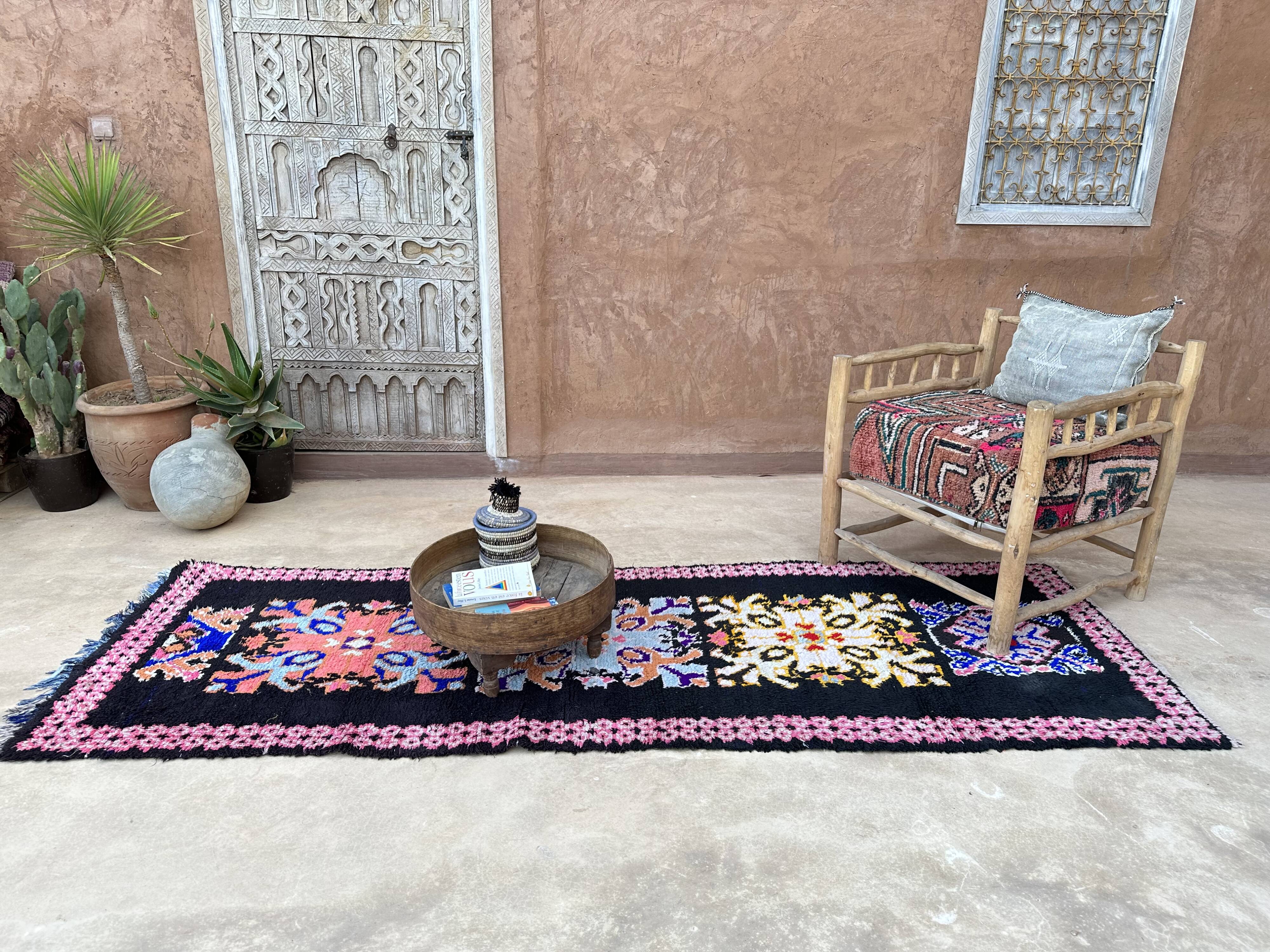 Colorful moroccan rug - 97 x 285 cm