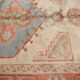 Handwoven antique turkish carpet, classic wool rug- 145x220cm