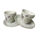 Duo of antique coffee cups