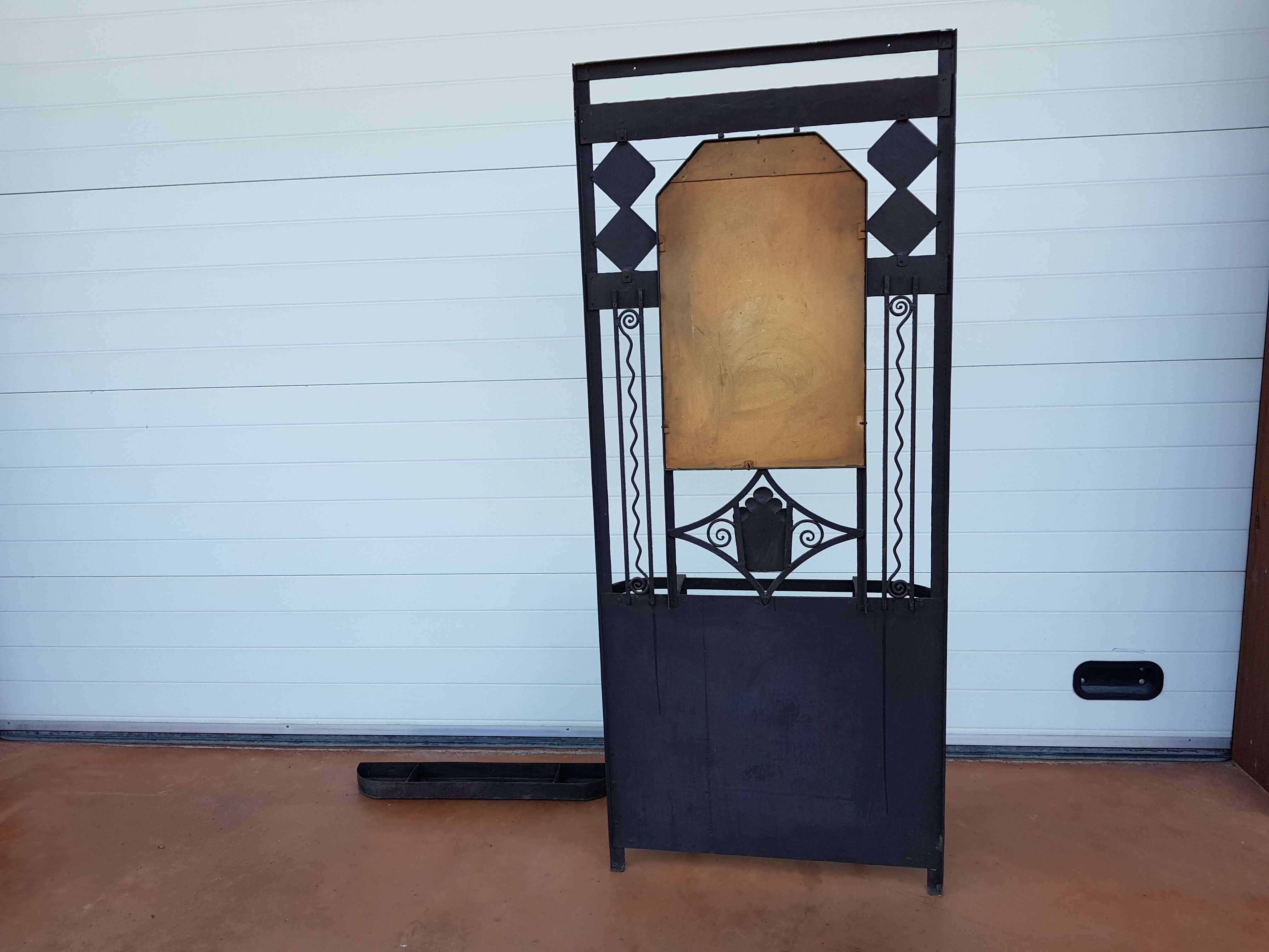 Iron iron wall coat rack 1930