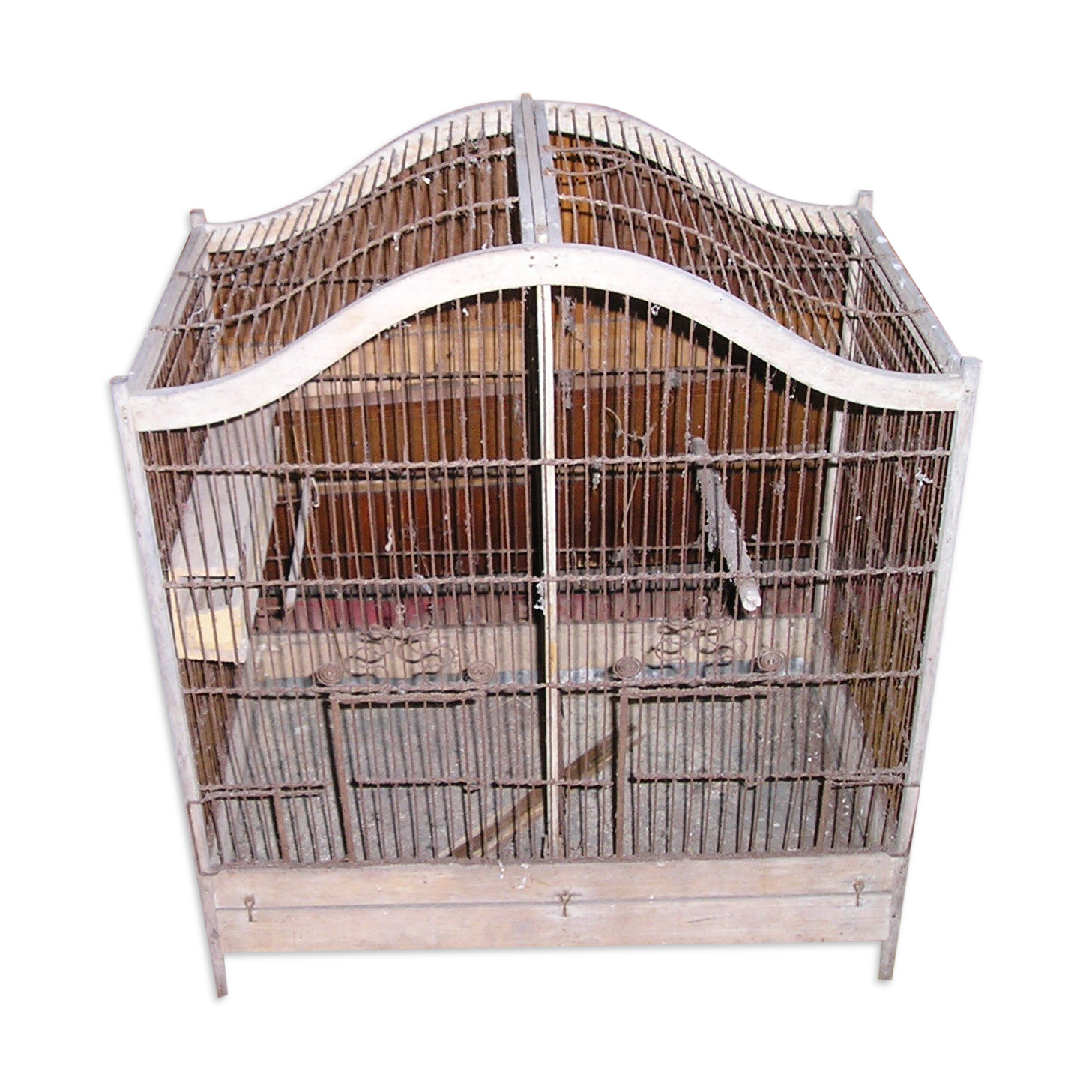 Old wooden bird cage