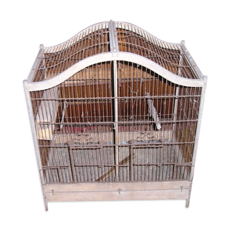 Old wooden bird cage