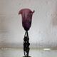 Lampe fer forgé tulipe Art Déco