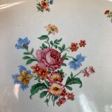 Plat de service ovale Labrut Grigny, modèle petites fleurs