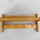 Mid-century Coat Hanger with Folding Shelf, Czechoslovakia