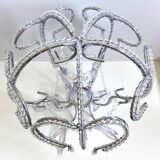 Lampshade hat chandelier pendant ceiling light decorative lamp with pearls and tassels