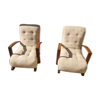 Pair of art deco armchairs 1930