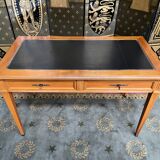 Desk full of Louis XVI style black leather