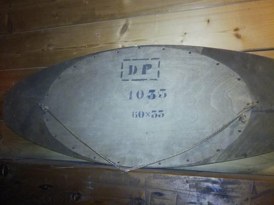 Art Deco oval mirror 100x38cm