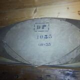 Art Deco oval mirror 100x38cm