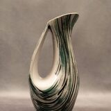 Ceramic pitcher signed Robert Dupanier, 1970s, in the style of Vallauris