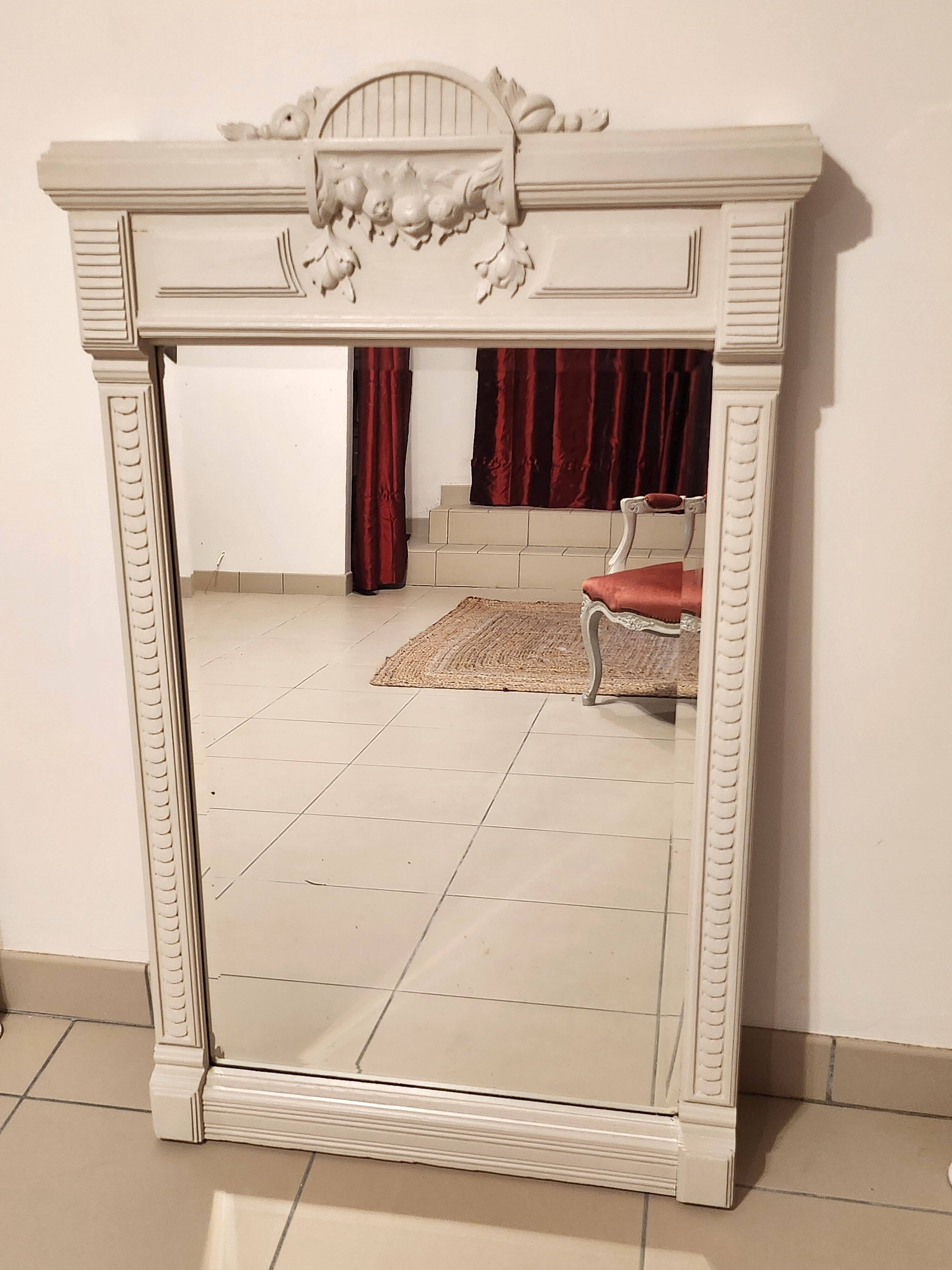 Antique trumeau mirror