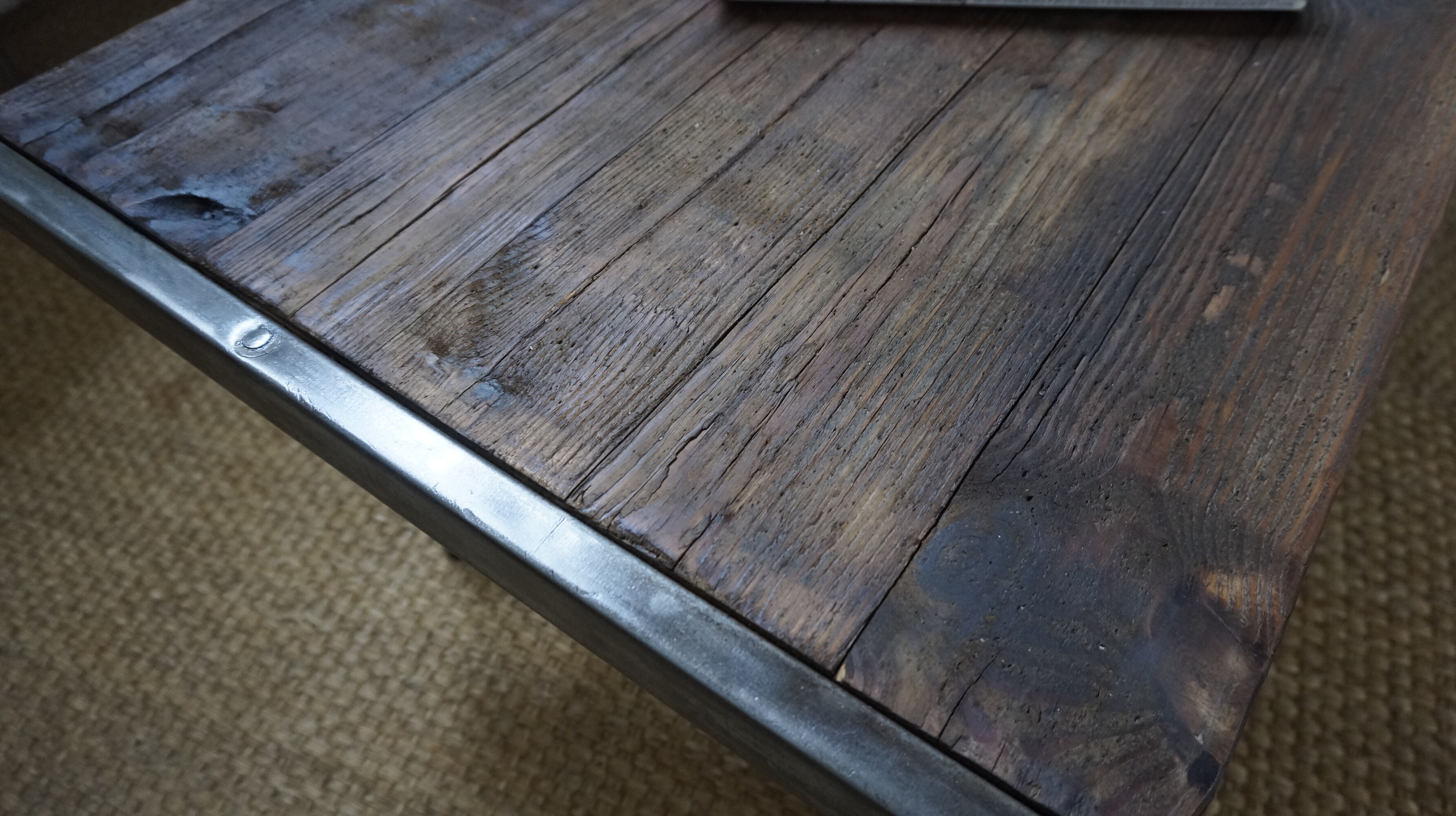 Industrial coffee table