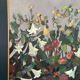 Original  Swedish Oil on Hardboard – “Still Life (Flower Motif)” by L.S.