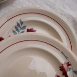 Set of 12 dessert plates, model Véronique de Longwy