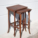 Curved wood trundle table