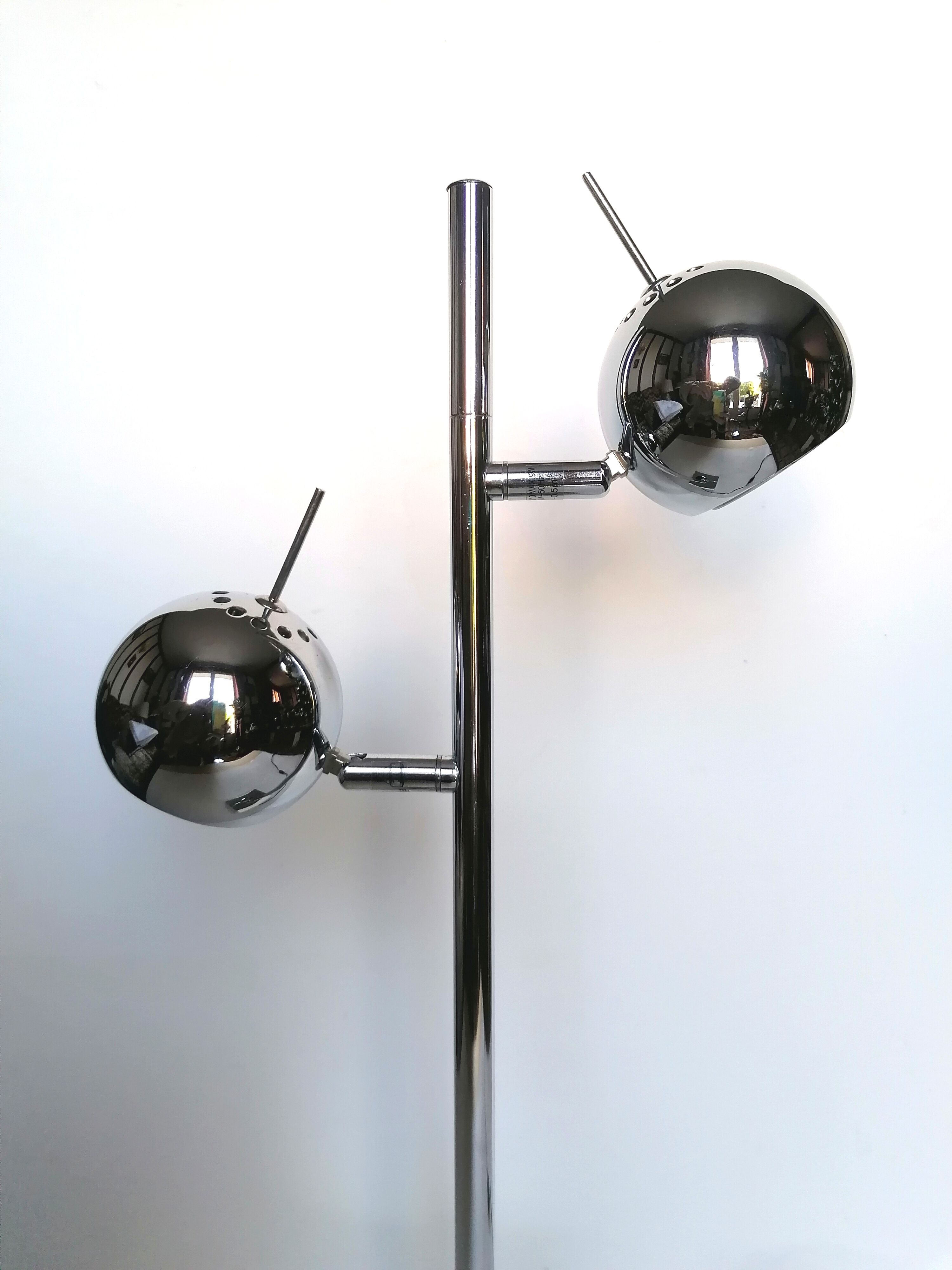 Eyeball lamp chrome seylumiere model Hary