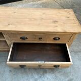 Ancien meuble de métier transformé en meuble télé