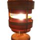 Hans Agne Jakobsson, Wooden table lamp, for AB Ellysett, Original and Signed!