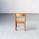 Rustic dining chairs, Italy, 1960's