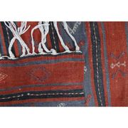 1970s Turkish Oushak Handmade Wool Cotton Red Runner Rug 74x338