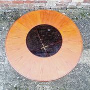 Table g-plan teck verre fumé signé vintage