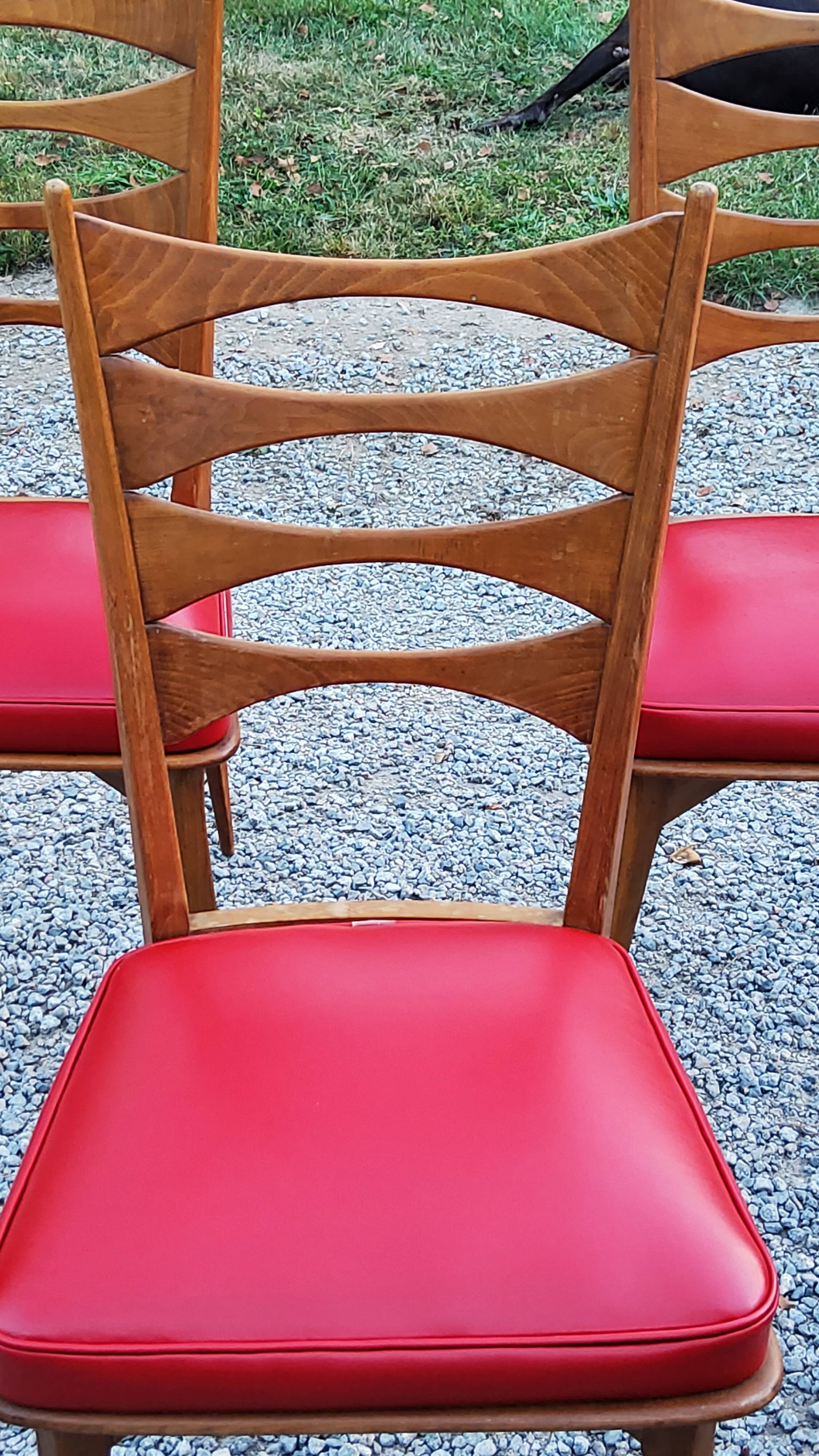 Set of 6 vintage Scandinavian style chairs from the 50s