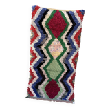 Moroccan carpet Boucherouite colored - 89 x 172 cm