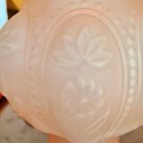 Large Art Deco vase with lace collar