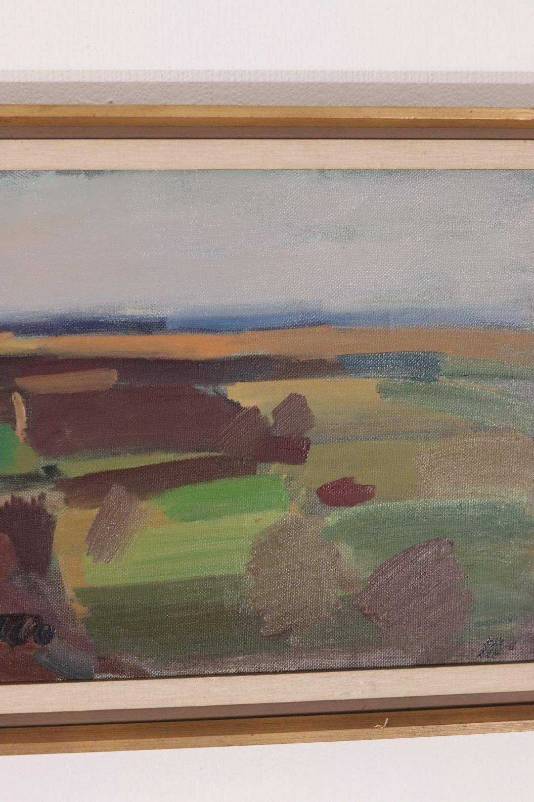 Paysage abstrait/cubiste par Gösta Stawåsen
