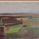 Paysage abstrait/cubiste par Gösta Stawåsen