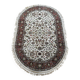Handmade oval Persian rug 185cm x 120cm