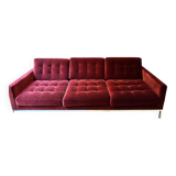 Knoll velvet sofa