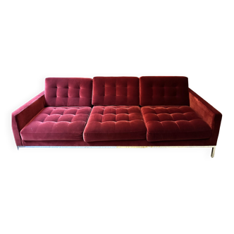 Knoll velvet sofa