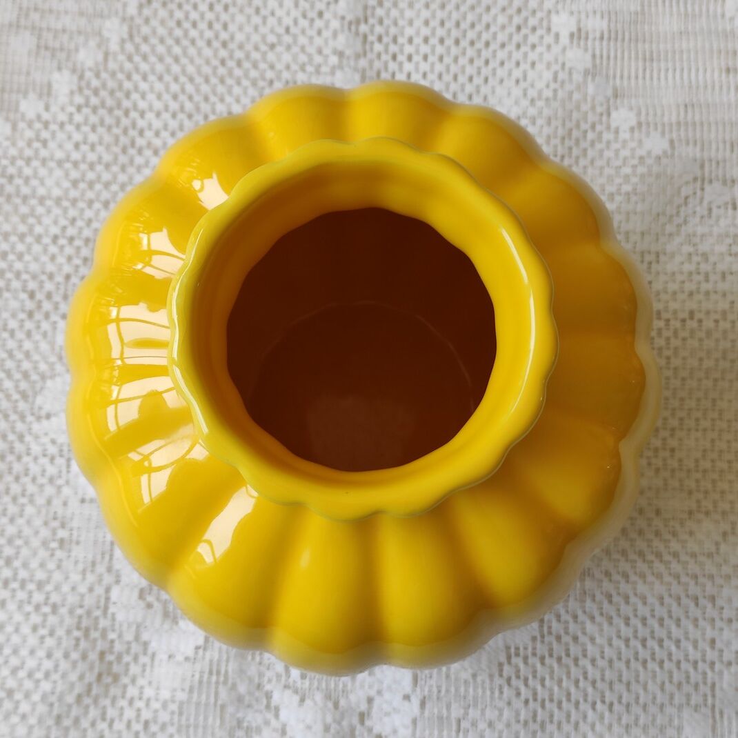 Small yellow vase