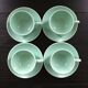 Set of 4 almond green cups