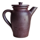Brown ceramic artisan coffee maker