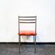 Iron and leather chairs Italy 1960s
